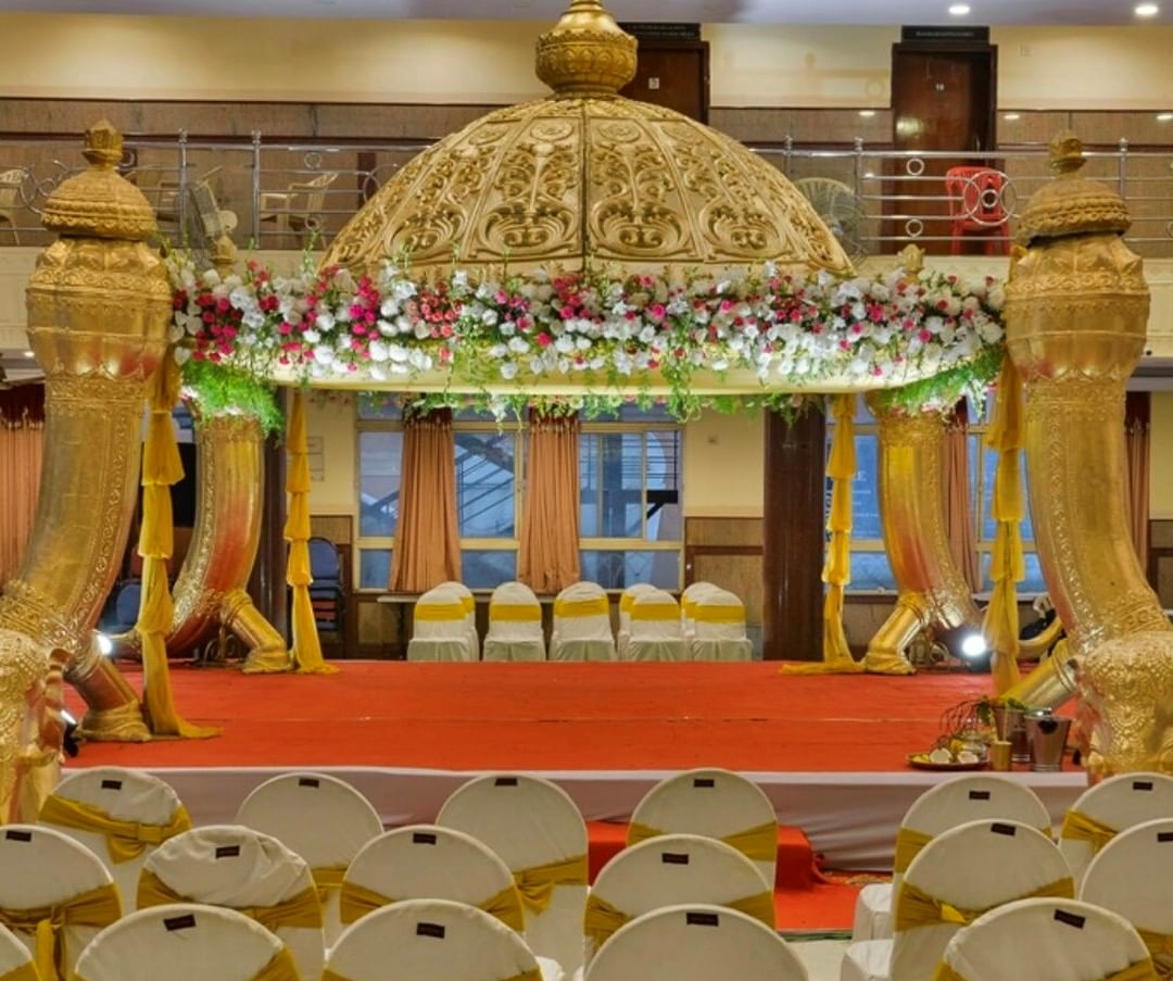 Golden Dome Floral Mandap